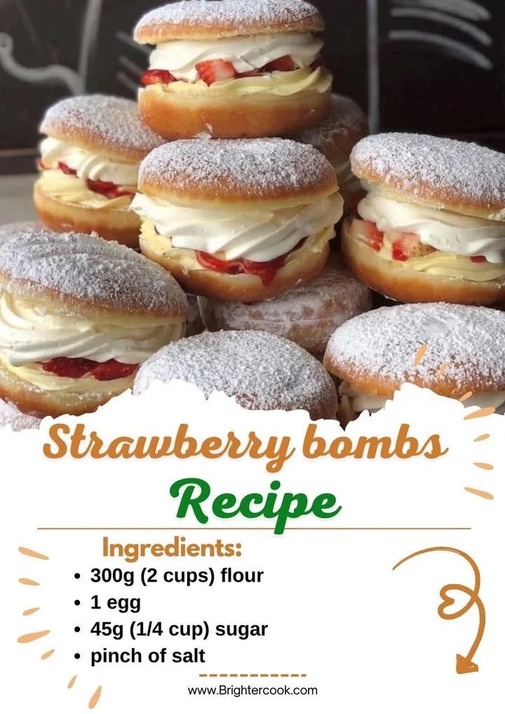 Delicious strawberry treats - Berry Bombs inspired by fresh strawberries