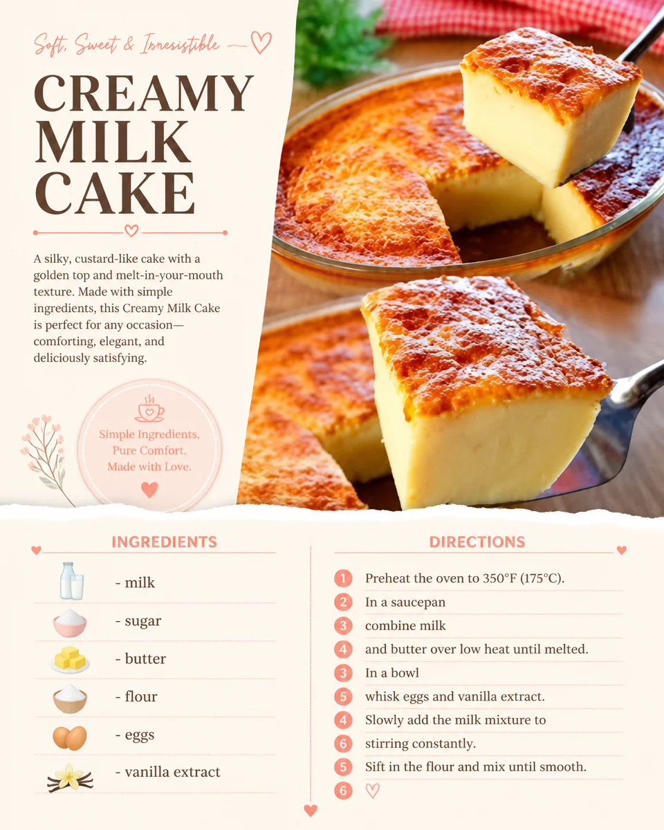 Creamy milk cake topped with icing and decorative sprinkles
