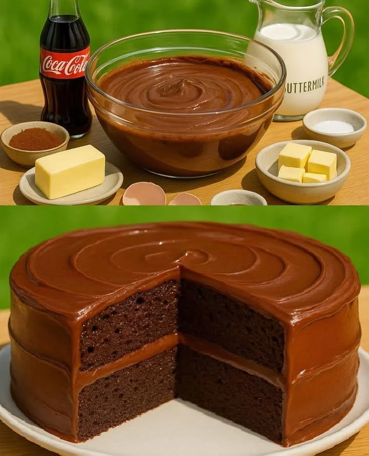 Double Chocolate Coca-Cola Cake Recipe