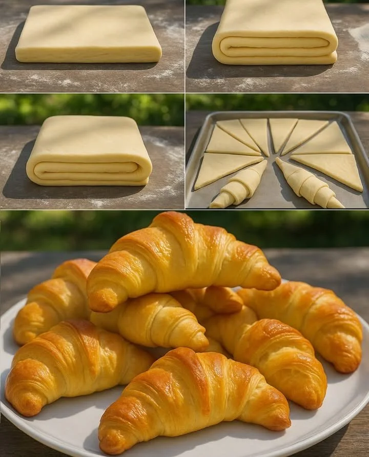 Flaky Homemade Croissants