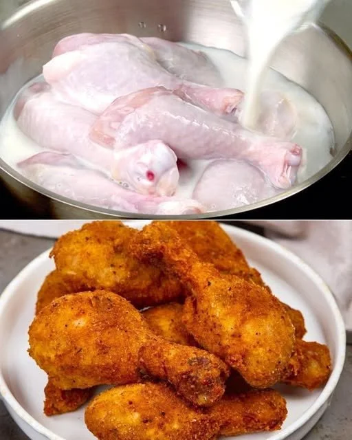 15-year-old daughter frying chicken in a pan, showcasing her cooking skills.