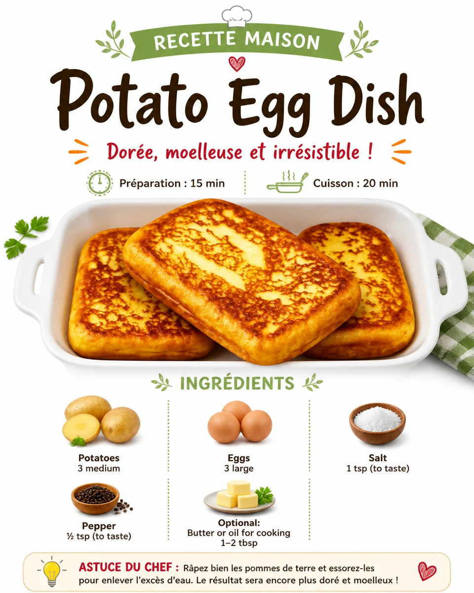 Delicious potato egg dish served in a bowl with herbs and spices